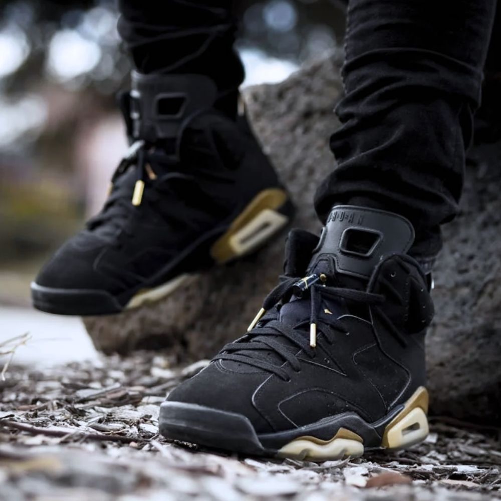 Air Jordan 6 Retro DMP Defining Moments Pack in Black Metallic Gold - product image from the listing.