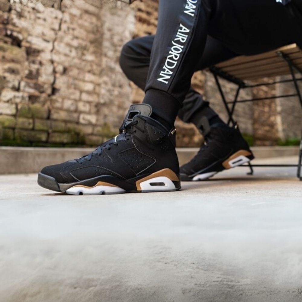 Air Jordan 6 Retro DMP Defining Moments Pack in Black Metallic Gold - product image from the listing.