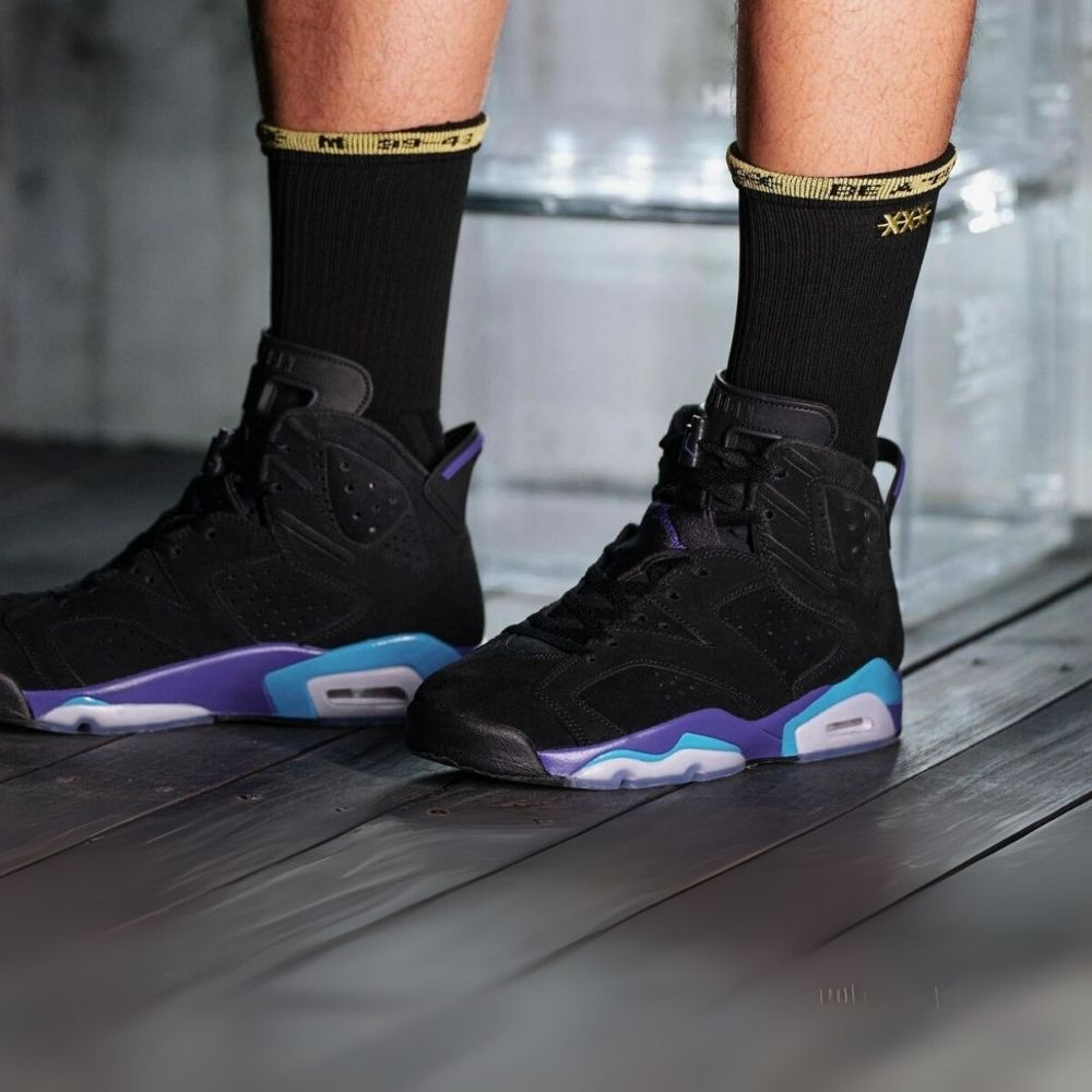 Air Jordan 6 Retro in Aqua Black - product image from the listing.