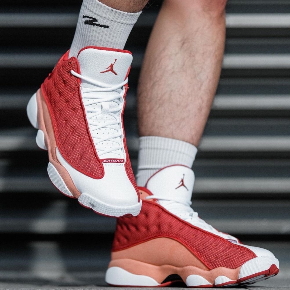 Air Jordan 13 Retro Dune in Red White - product image from the listing.