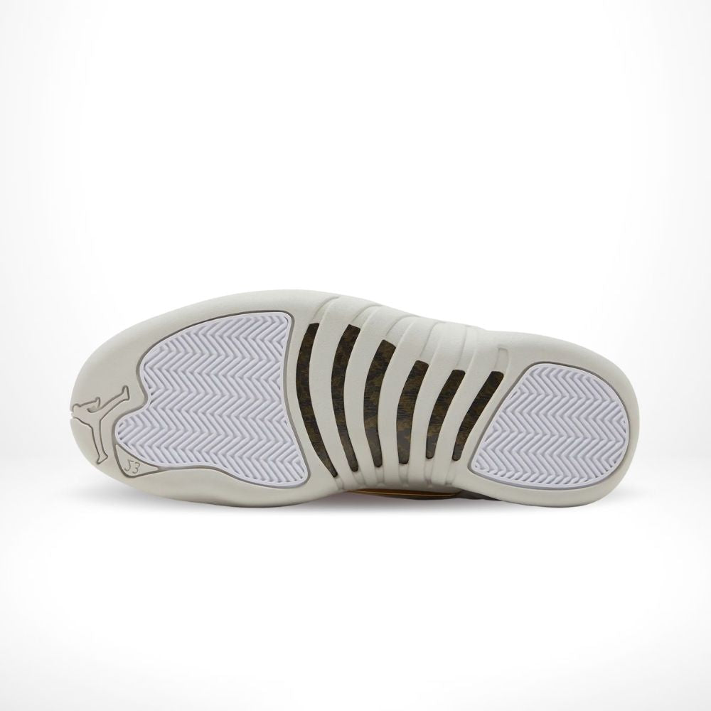 Air Jordan 12 Retro in Phantom Metallic Gold White - product image from the listing.