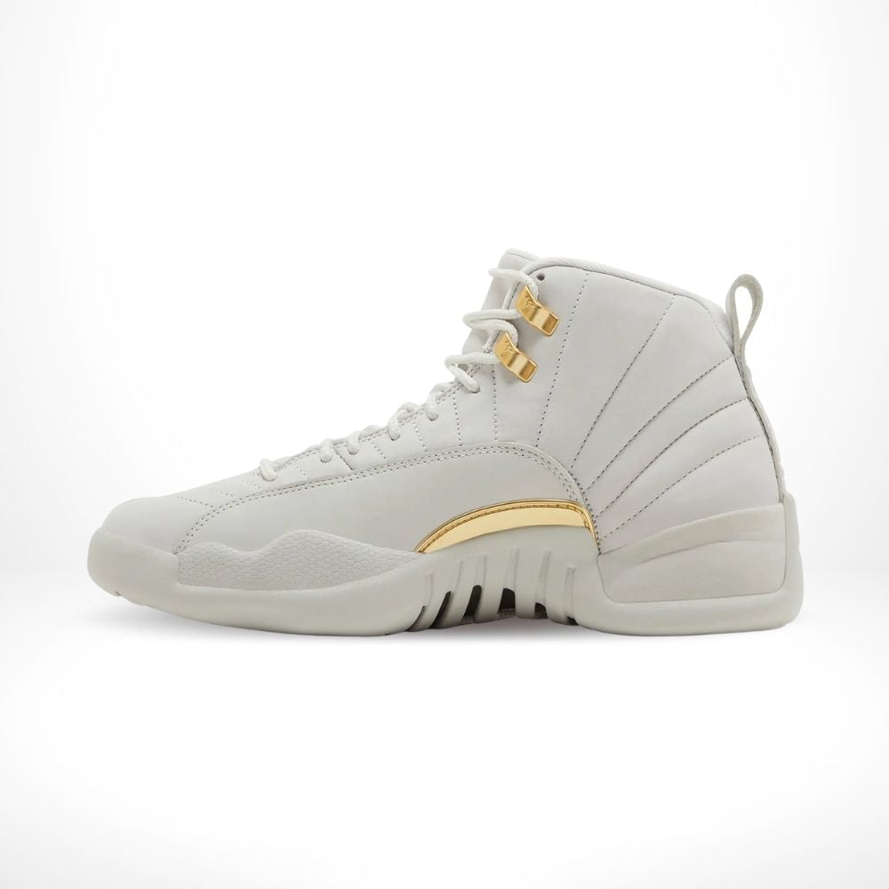Air Jordan 12 Retro in Phantom Metallic Gold White - product image from the listing.
