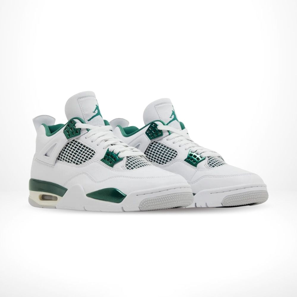 Air Jordan 4 Retro Oxidized in White Green - product image from the listing.
