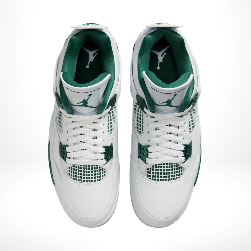 Air Jordan 4 Retro Oxidized in White Green - product image from the listing.