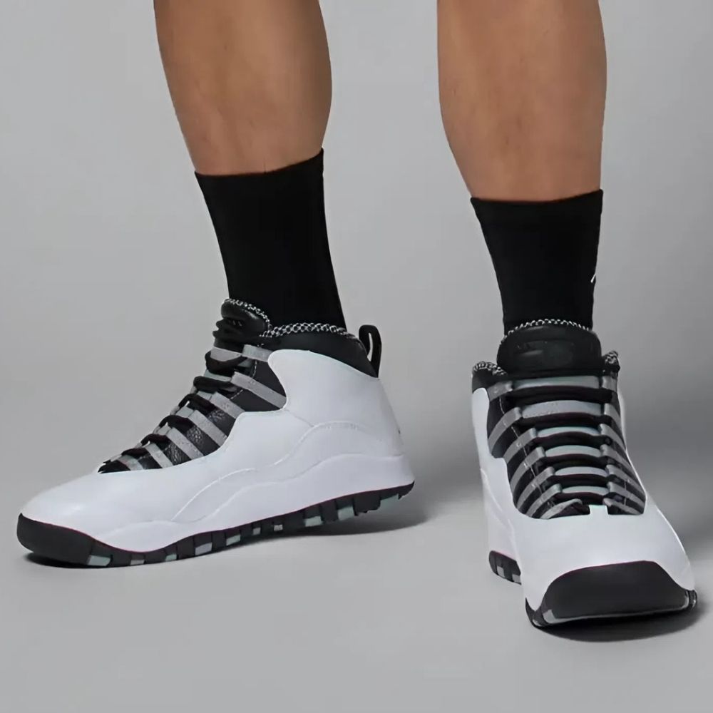 Steel White Black - Air Jordan 10 Retro 2013 - product image from the listing.