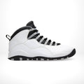 Steel White Black - Air Jordan 10 Retro 2013 - product image from the listing.