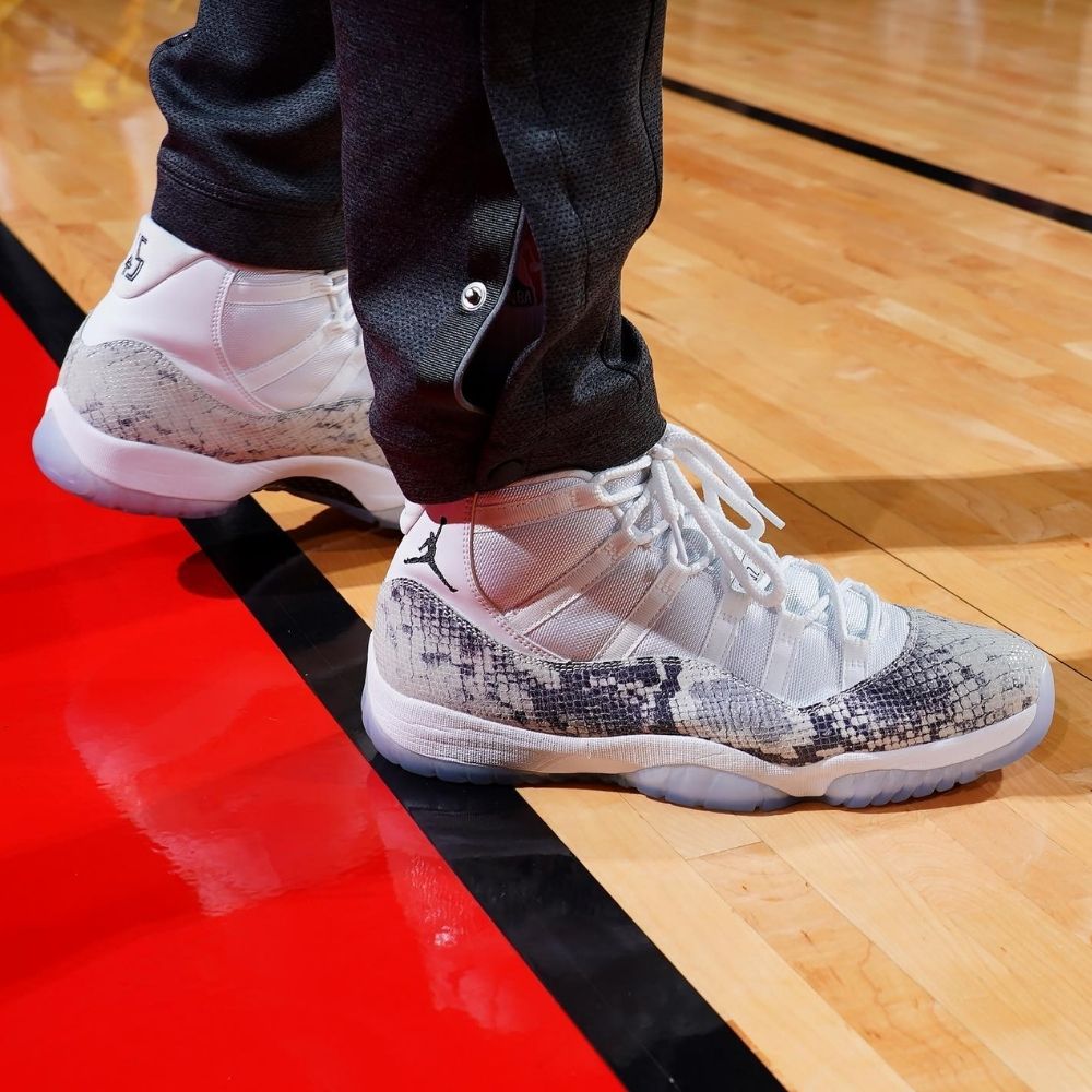X OVO Grey Snakeskin - Air Jordan 11 Retro - product image from the listing.