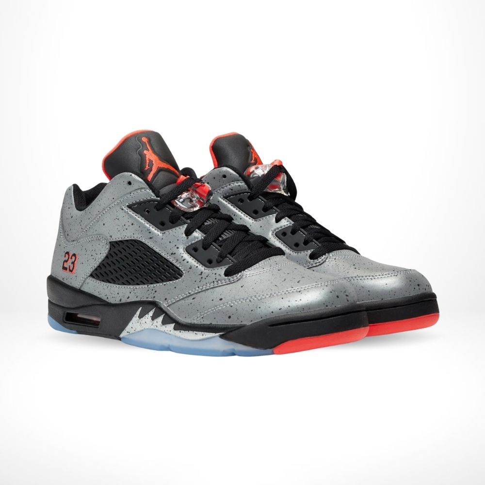Air Jordan 5 Retro Low Neymar in Silver Black - product image from the listing.