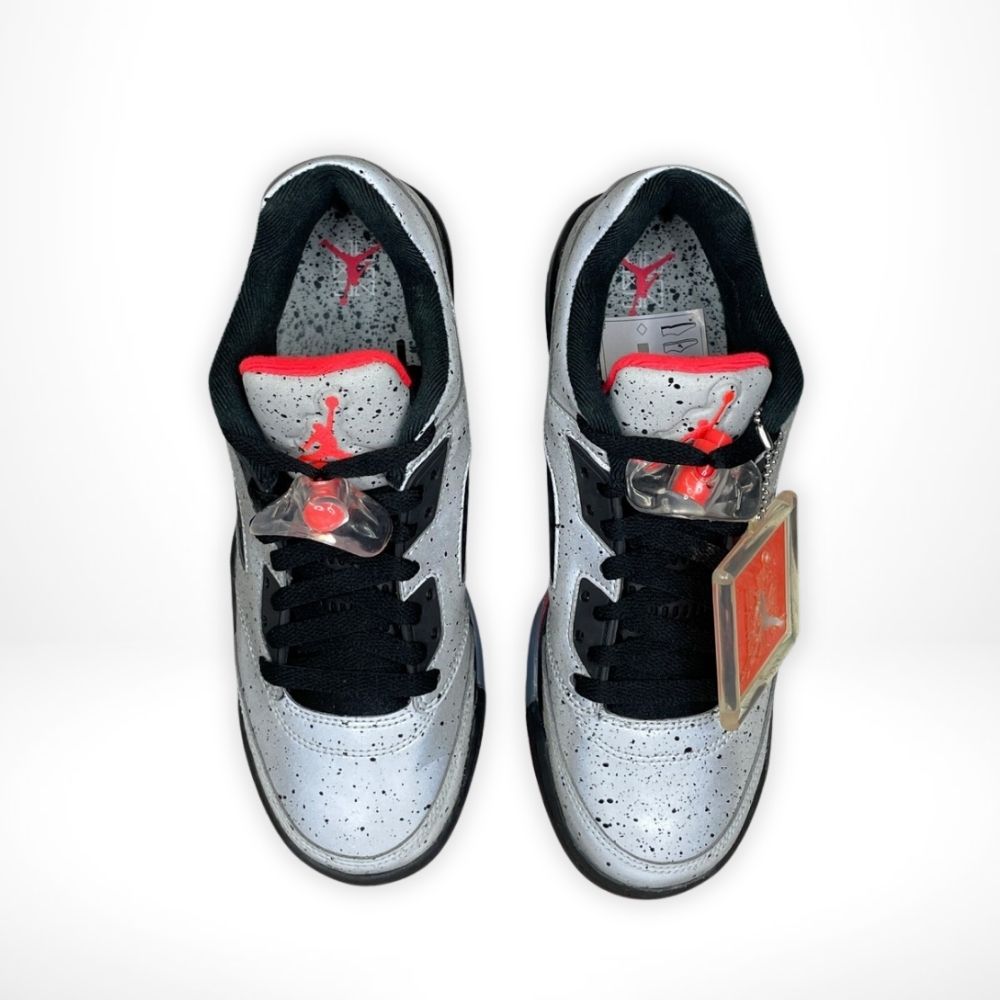 Air Jordan 5 Retro Low Neymar in Silver Black - product image from the listing.
