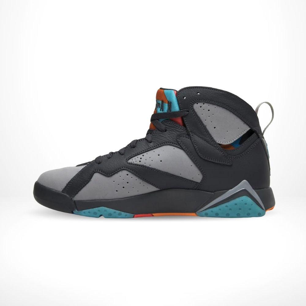 Air Jordan 7 Retro Barcelona Days in Grey Black - product image from the listing.