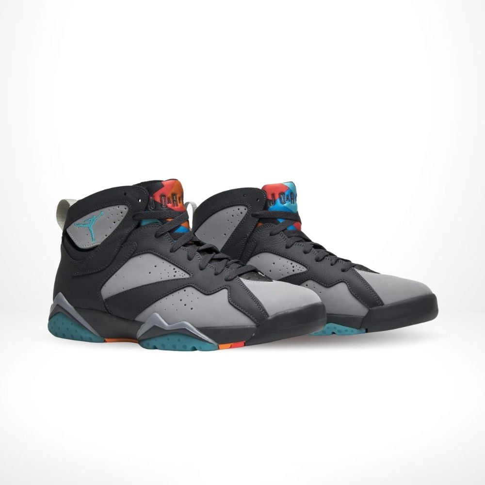 Air Jordan 7 Retro Barcelona Days in Grey Black - product image from the listing.