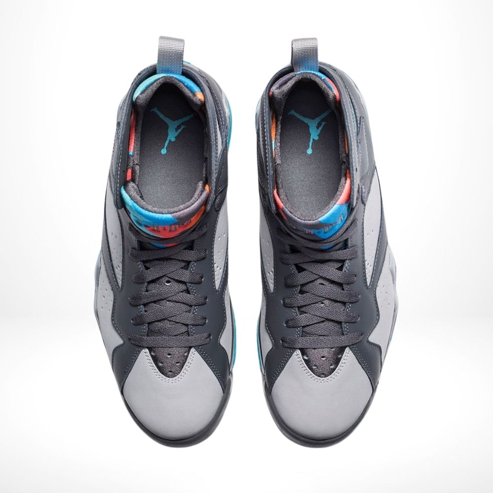 Air Jordan 7 Retro Barcelona Days in Grey Black - product image from the listing.