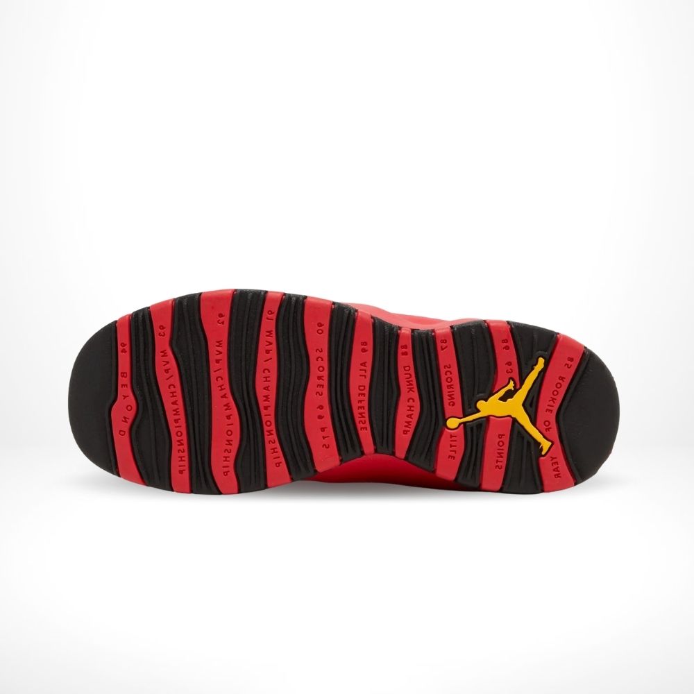 Air Jordan 10 Retro Fusion in Red Black - product image from the listing.