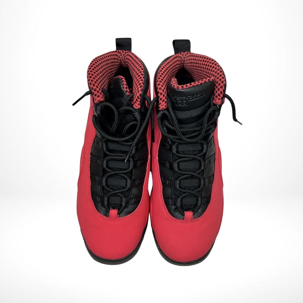 Air Jordan 10 Retro Fusion in Red Black - product image from the listing.