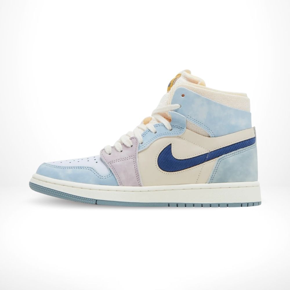 Air Jordan 1 High Zoom Air CMFT Celestine in Blue Sail - product image from the listing.