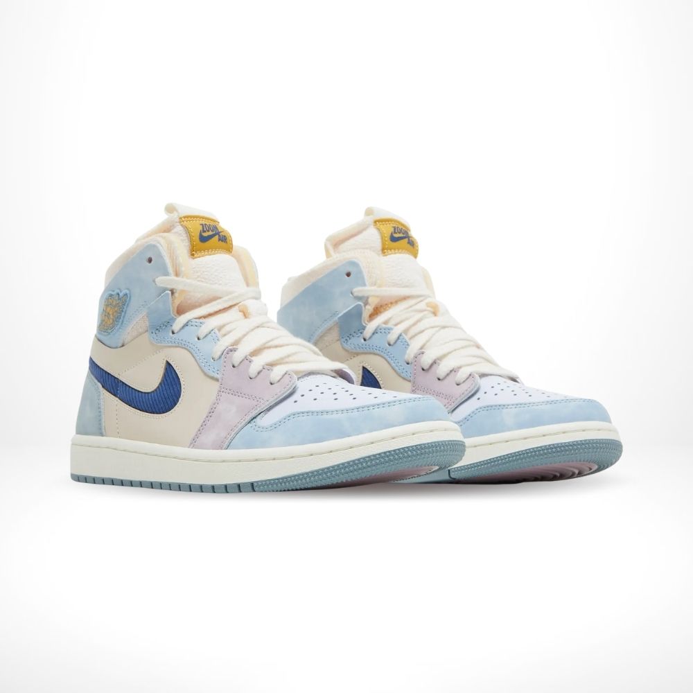 Air Jordan 1 High Zoom Air CMFT Celestine in Blue Sail - product image from the listing.