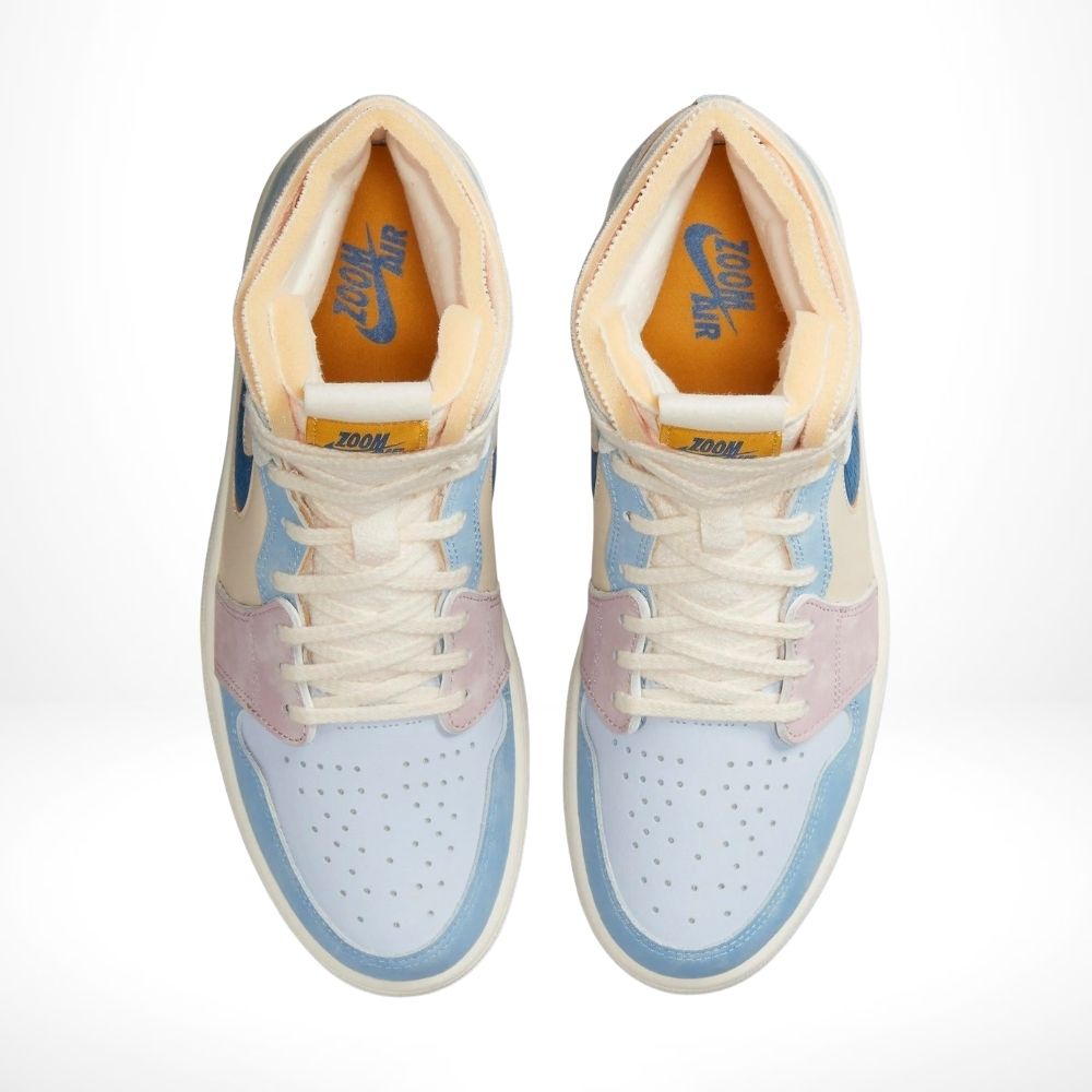 Air Jordan 1 High Zoom Air CMFT Celestine in Blue Sail - product image from the listing.
