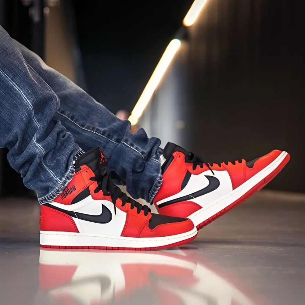 Air Jordan 1 Retro High Rare Air Max in Orange - product image from the listing.