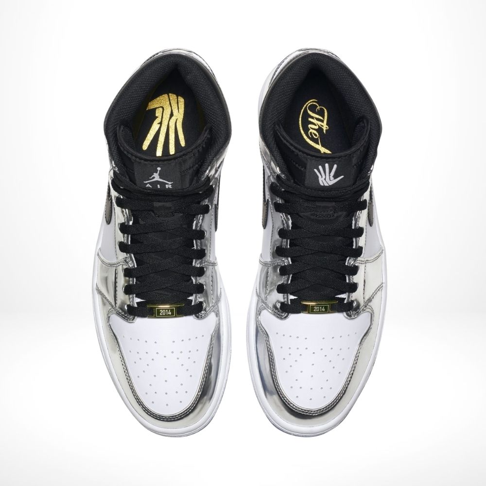 Air Jordan 1 Retro High Think 16 Pass The Torch Chrome in White - product image from the listing.