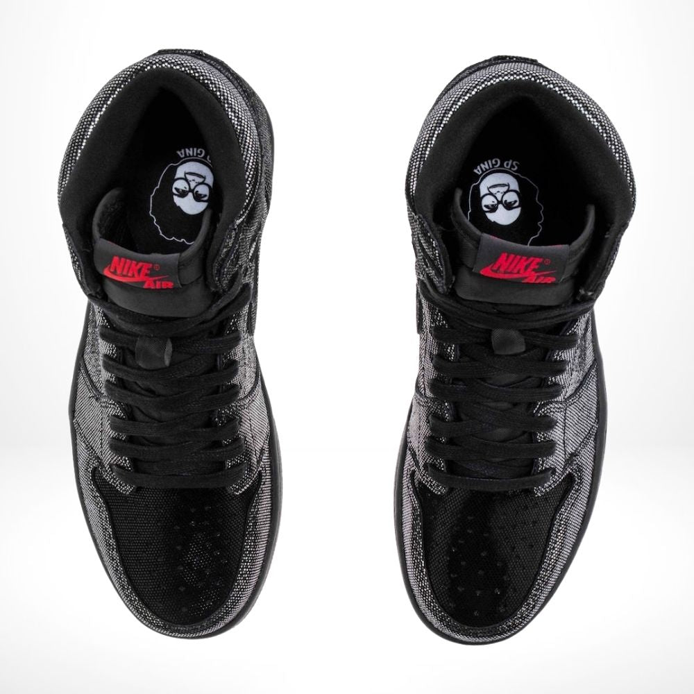 Air Jordan 1 Retro High SP Gina in Black Red - product image from the listing.
