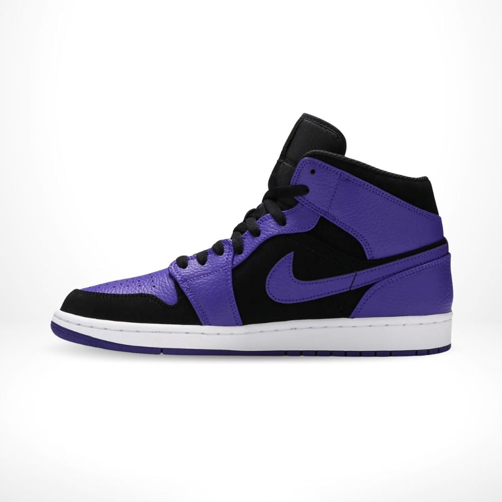 Air Jordan 1 Mid Black Dark Concord in Black - product image from the listing.