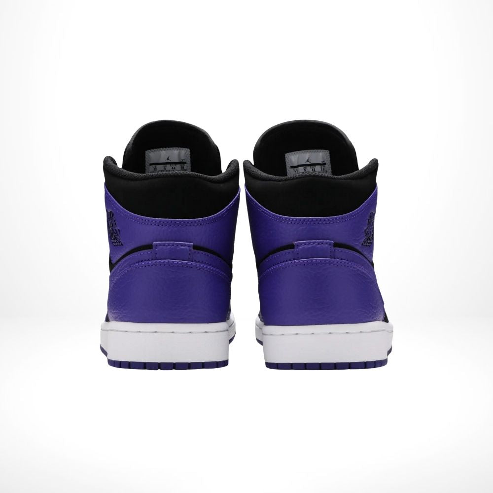 Air Jordan 1 Mid Black Dark Concord in Black - product image from the listing.
