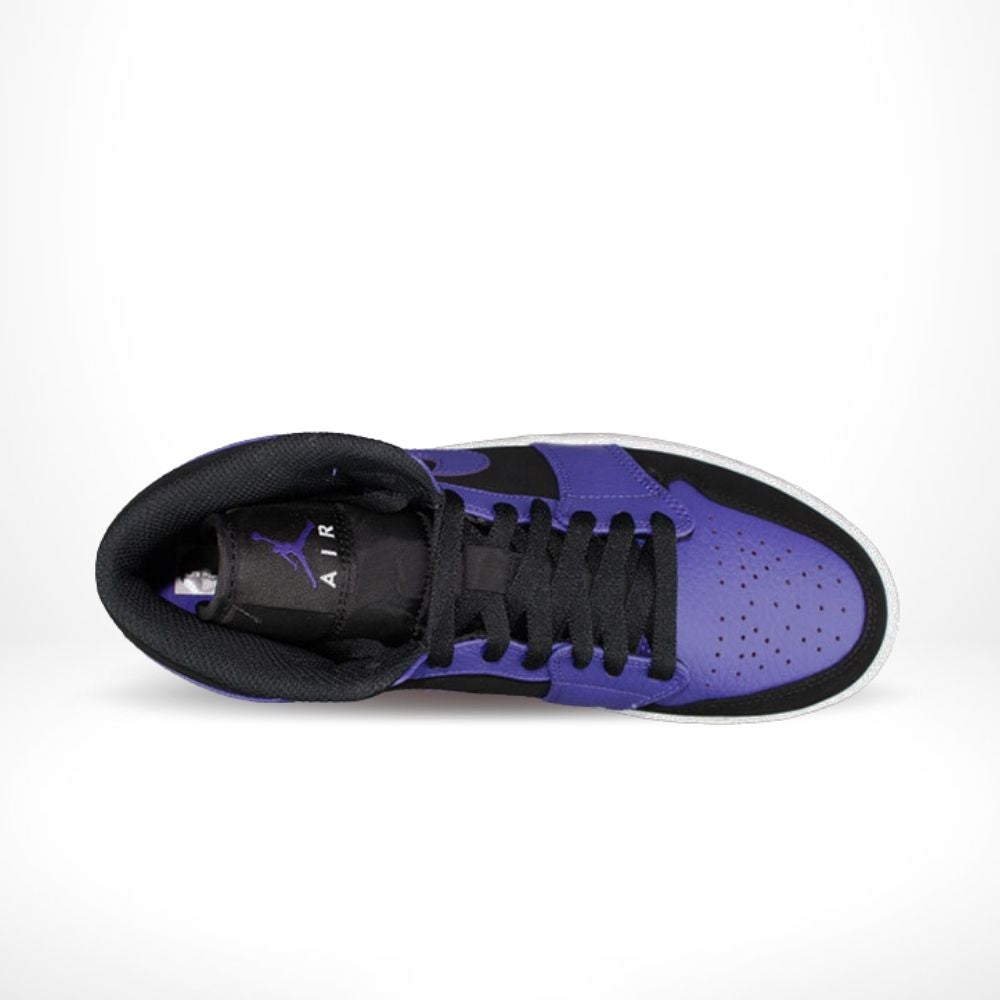 Air Jordan 1 Mid Black Dark Concord in Black - product image from the listing.