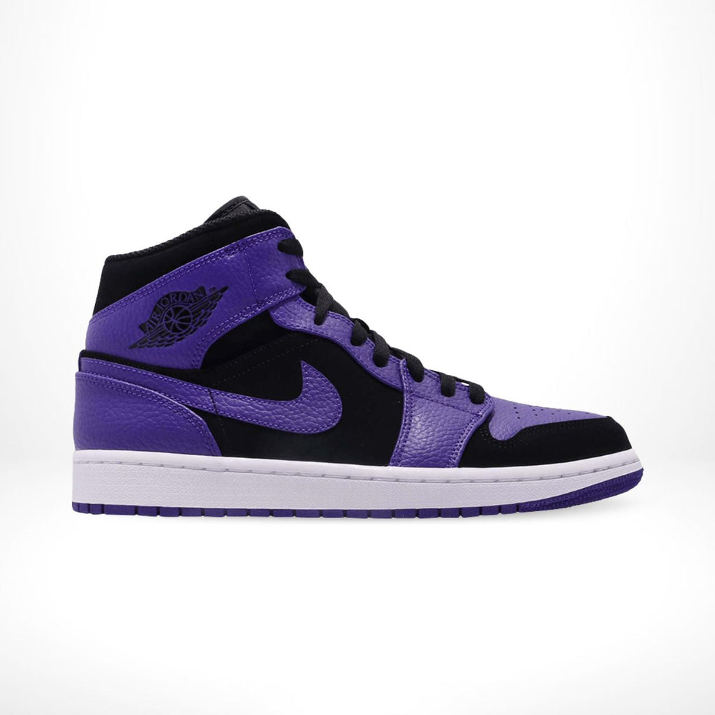 Air Jordan 1 Mid Black Dark Concord in Black - product image from the listing.