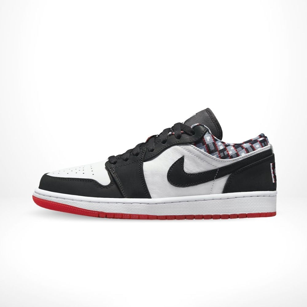 Air Jordan 1 Low Quai 54 in Black White - product image from the listing.