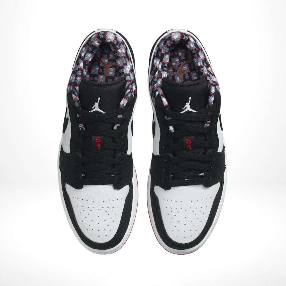 Air Jordan 1 Low Quai 54 in Black White - product image from the listing.