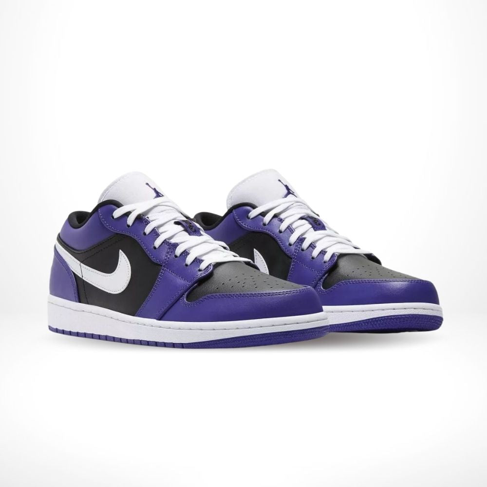 Air Jordan 1 Low Court in Purple Black - product image from the listing.