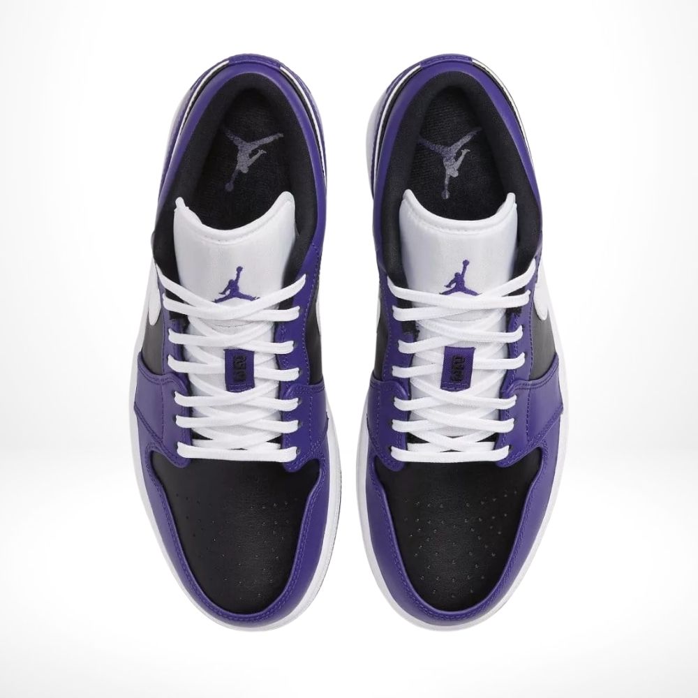Air Jordan 1 Low Court in Purple Black - product image from the listing.