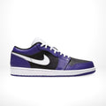 Air Jordan 1 Low Court in Purple Black - product image from the listing.