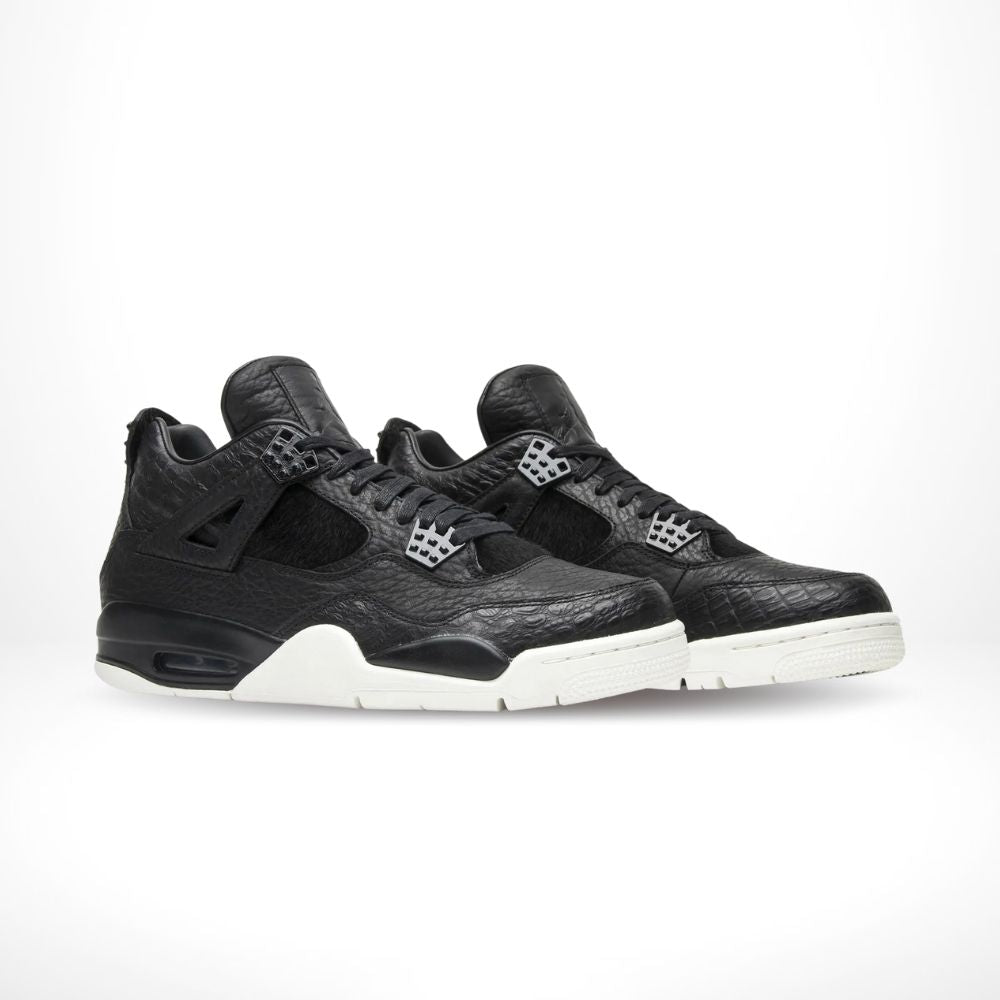 Air Jordan 4 Retro Pony Hair in Black Sail - product image from the listing.