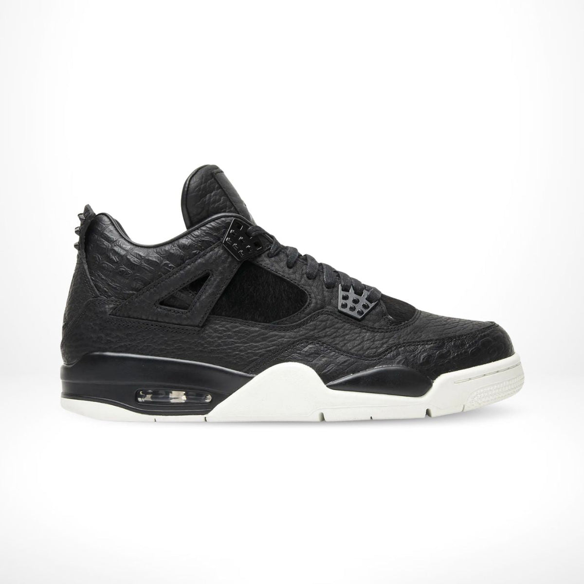 Air Jordan 4 Retro Pony Hair in Black Sail - product image from the listing.