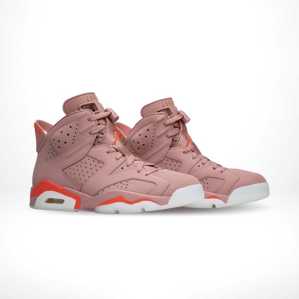 X Aleali May Rust Pink Bright Crimson - Air Jordan 6 Retro - product image from the listing.