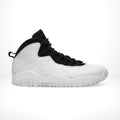 Air Jordan 10 I Am Back in Summit White Black - product image from the listing.