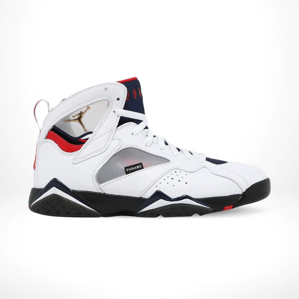 Air Jordan 7 Retro Paris Saint-Germain White College in Navy - product image from the listing.