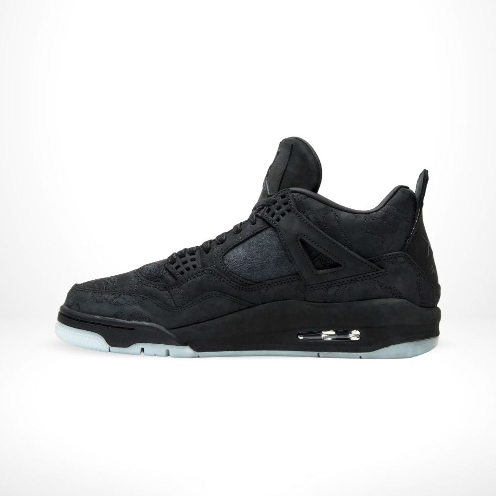 Air Jordan 4 Retro X Kaws in Black - product image from the listing.