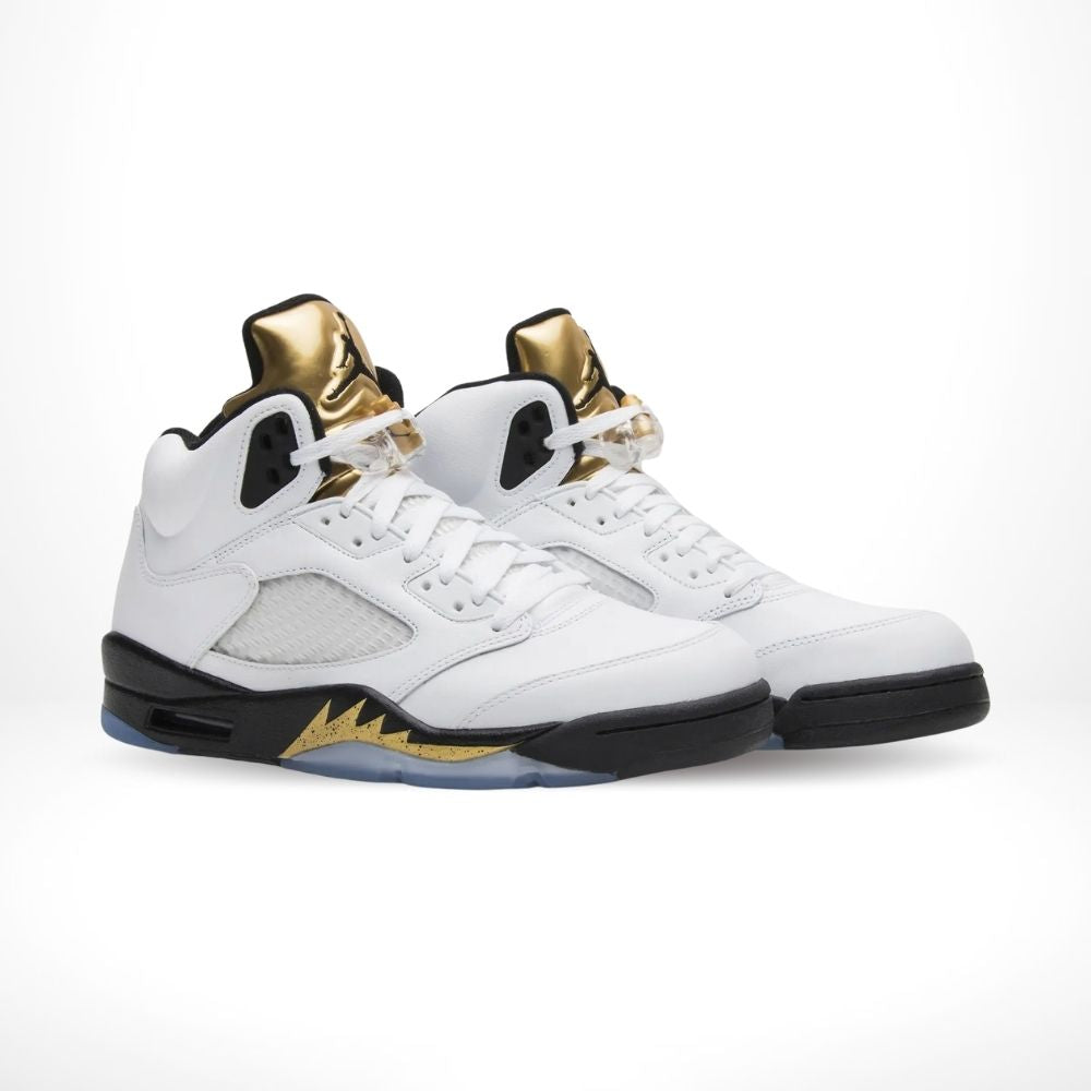 Olympic White Gold - Air Jordan 5 Retro 2016 - product image from the listing.