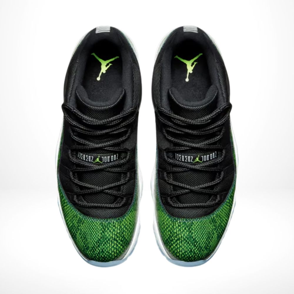 Green Snakeskin - Air Jordan 11 Retro Low - product image from the listing.