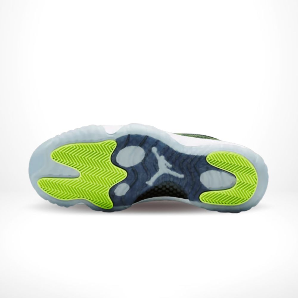 Green Snakeskin - Air Jordan 11 Retro Low - product image from the listing.