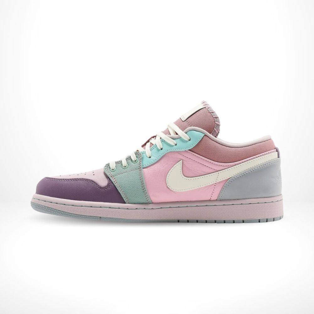 Air Jordan 1 Low Easter in Pastel Teal Pink Purple - product image from the listing.