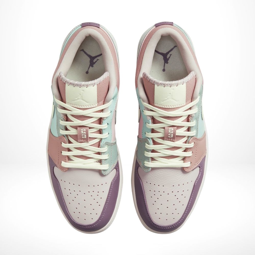 Air Jordan 1 Low Easter in Pastel Teal Pink Purple - product image from the listing.