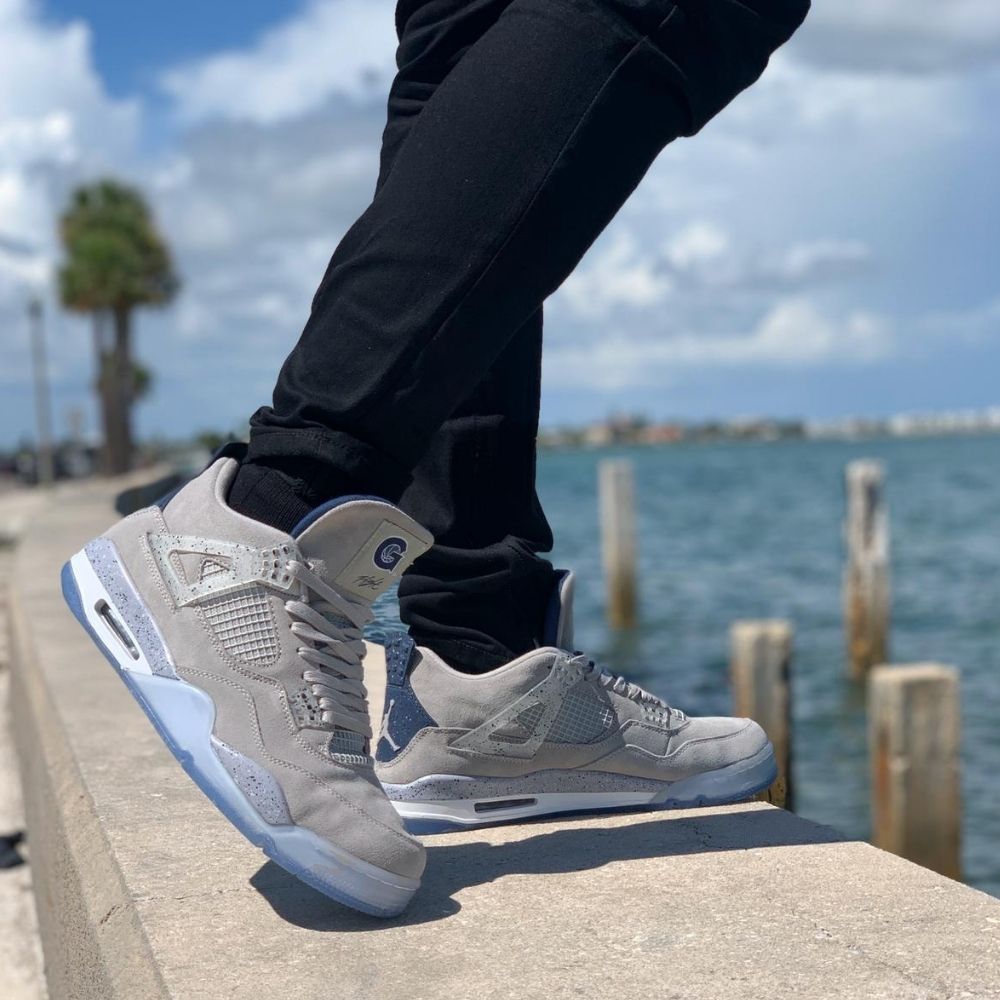 Georgetown Grey PE - Air Jordan 4 Retro - product image from the listing.