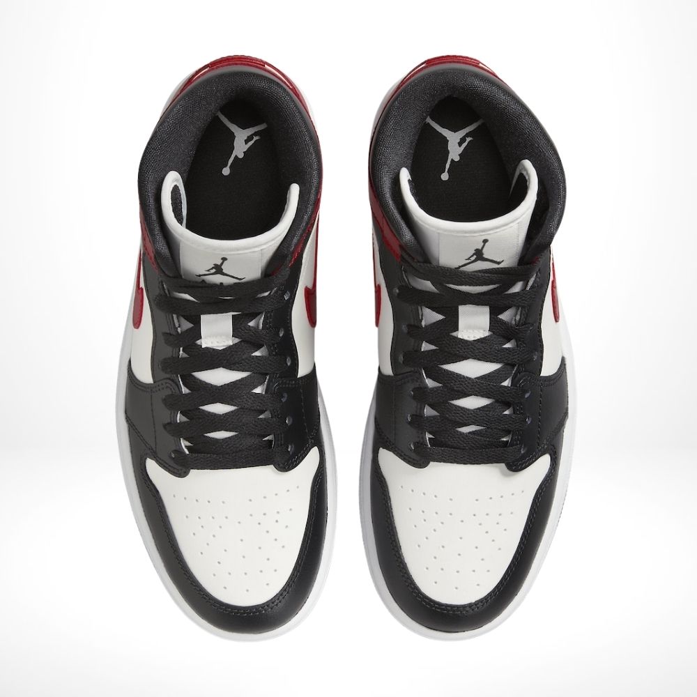 Gym Red Off Noir - Air Jordan 1 Mid - product image from the listing.