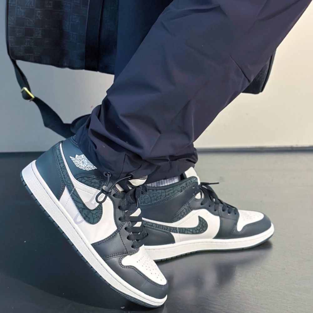 Panda Elephant Black White SE - Air Jordan 1 Mid - product image from the listing.