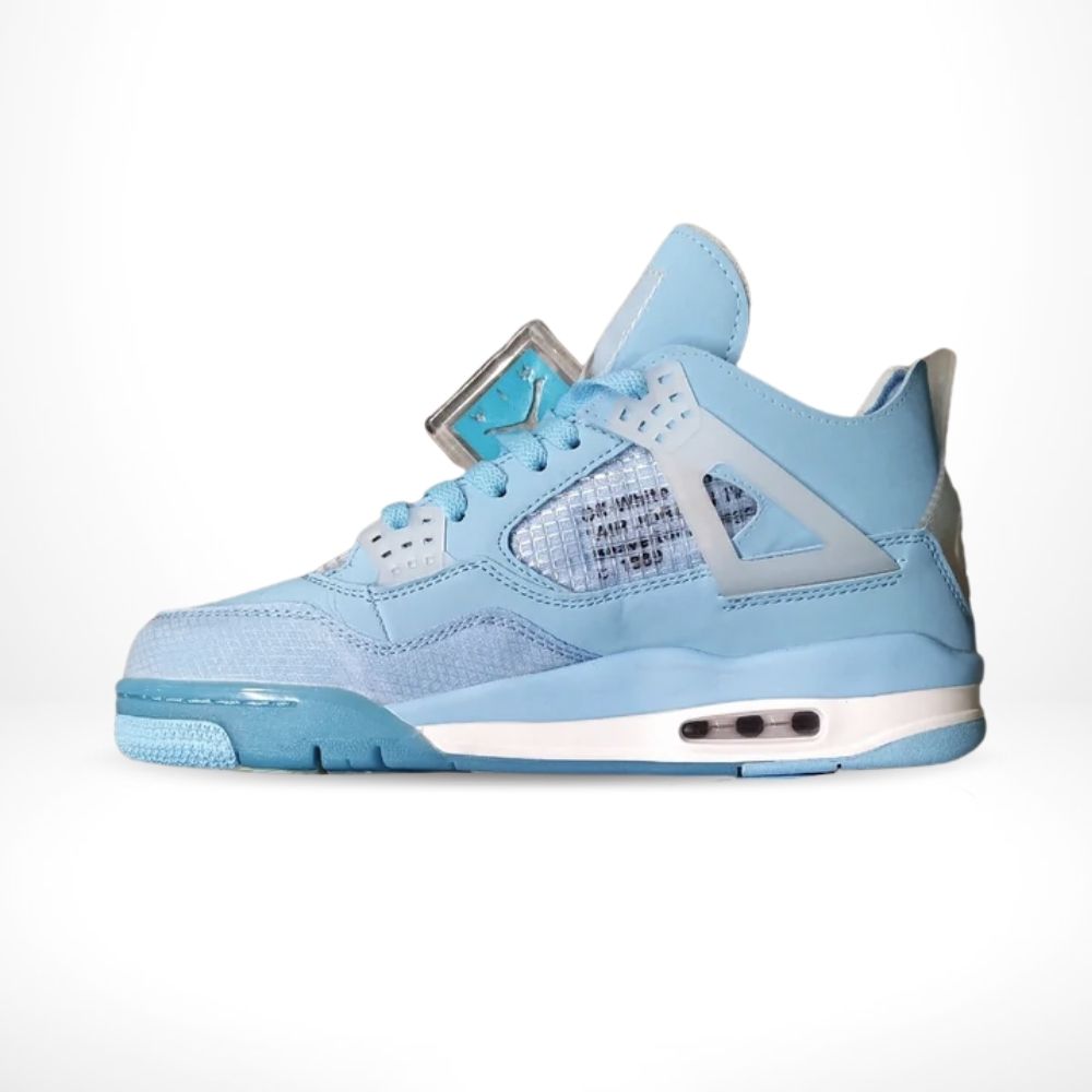 Air Jordan 4 X in Off White Ice Blue - product image from the listing.