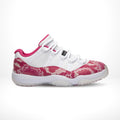 Air Jordan 11 Low Pink Snakeskin in White - product image from the listing.