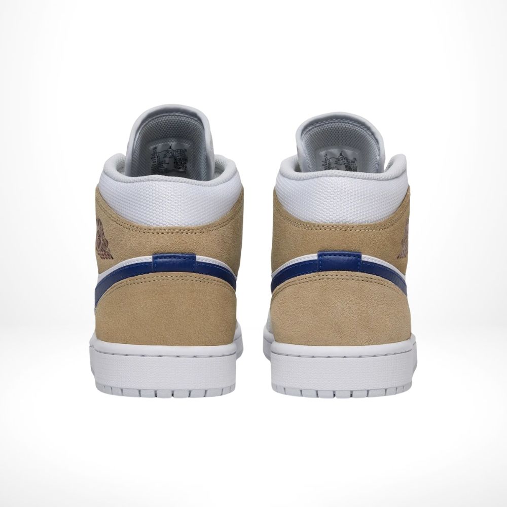 White Khaki Blue Void - Air Jordan 1 Mid - product image from the listing.